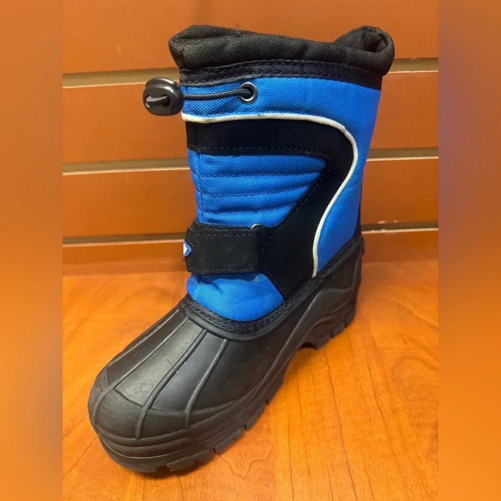 Blue and Black Kids Winter Boots